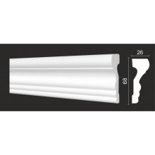 DECOR-DIZAYN  DD354 МОЛДИНГ дюрополимер 68х26х2000мм